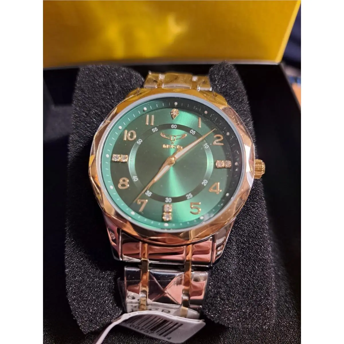Invicta Specialty Men`s Watch 41mm Steel 2 Tone Green Case Classic Profile