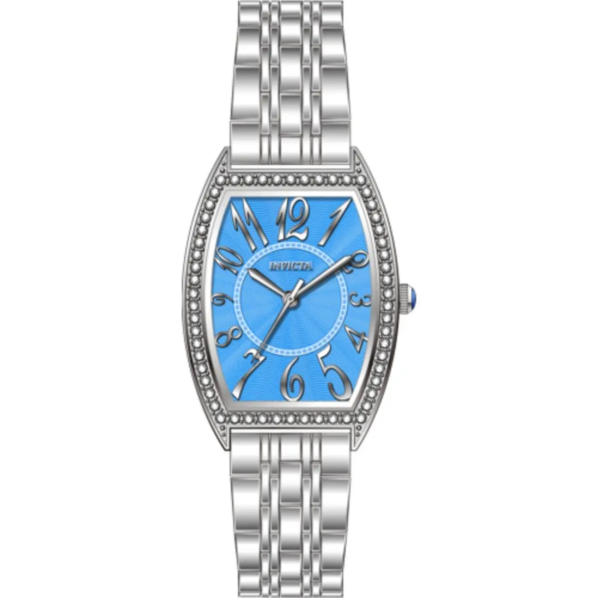 Invicta Women`s Watch Wildflower Quartz Blue Dial Silver Steel Bracelet 69273