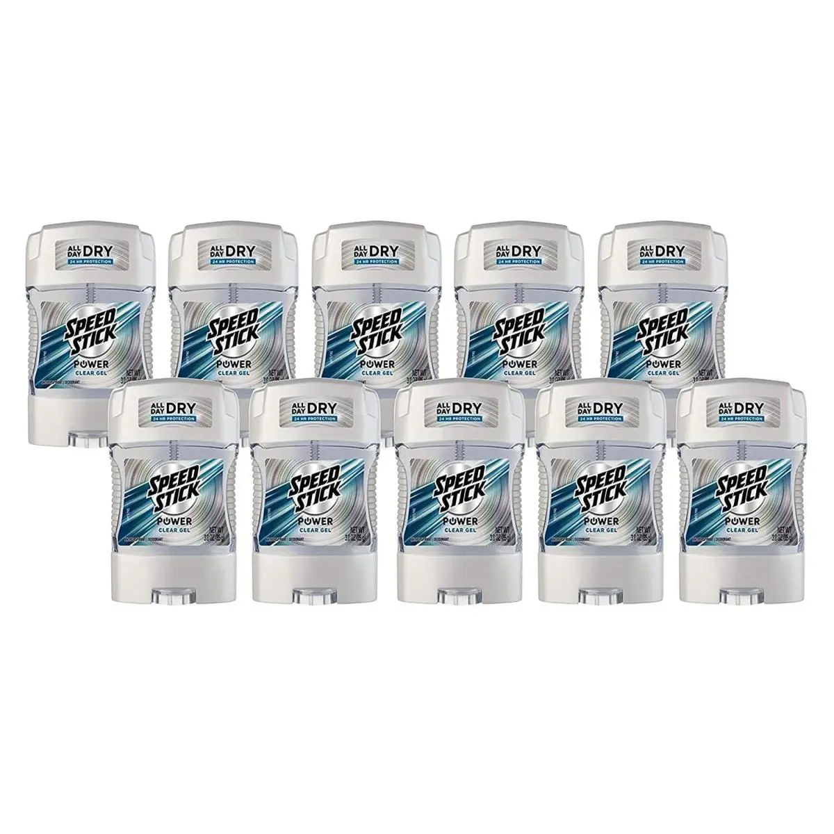 Speed Stick Anti-perspirant Deodorant Power Gel 3 Ounce Pack of 10 White