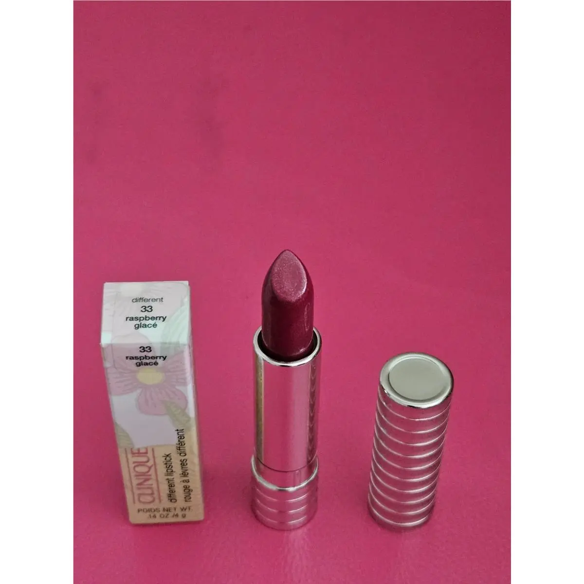 Different Lipstick Chose Shade Full sz .14 oz/4g 33 RASPBERRY GLACE by Clinique