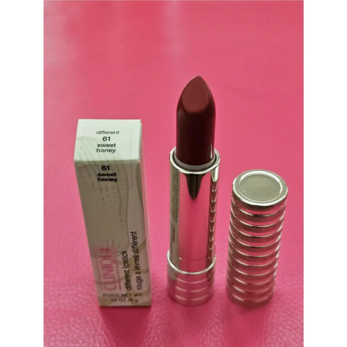 Different Lipstick Chose Shade Full sz .14 oz/4g 61 sweet honey by Clinique