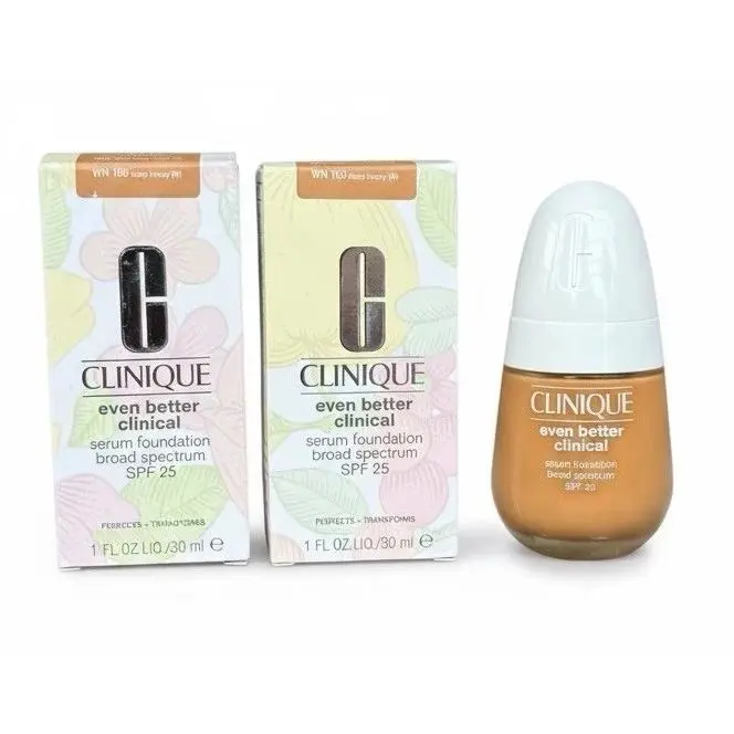 Clinique Even Better Clinical Serum Foundation - WN 100 Deep Honey M 1oz 2 pk