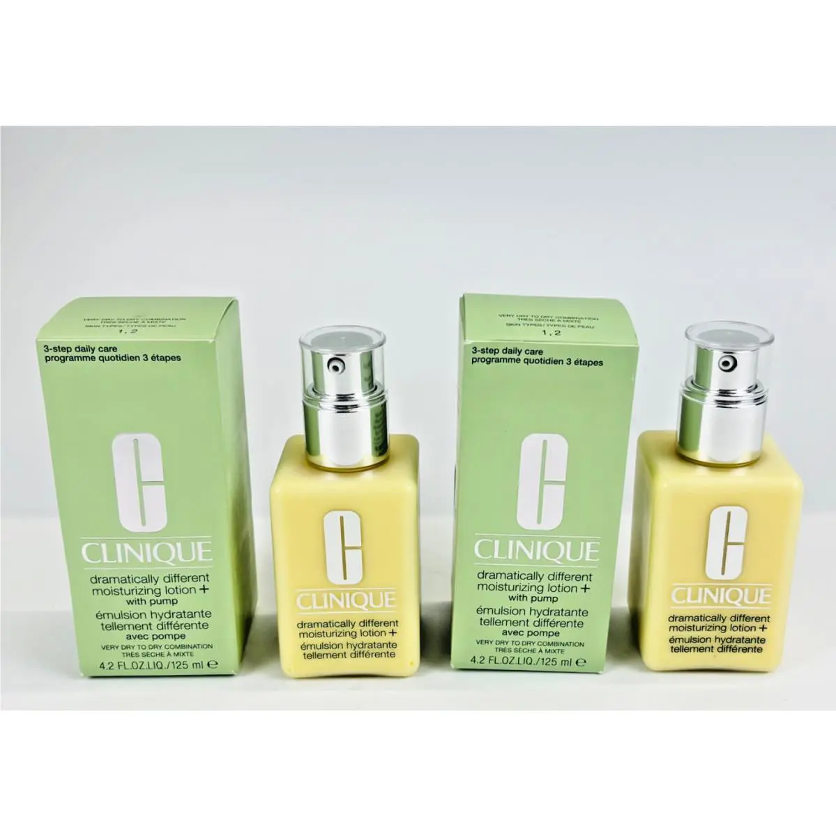 Clinique 3-Step Dramatically Different Moisturizing Lotion 2 Pack 4.2oz