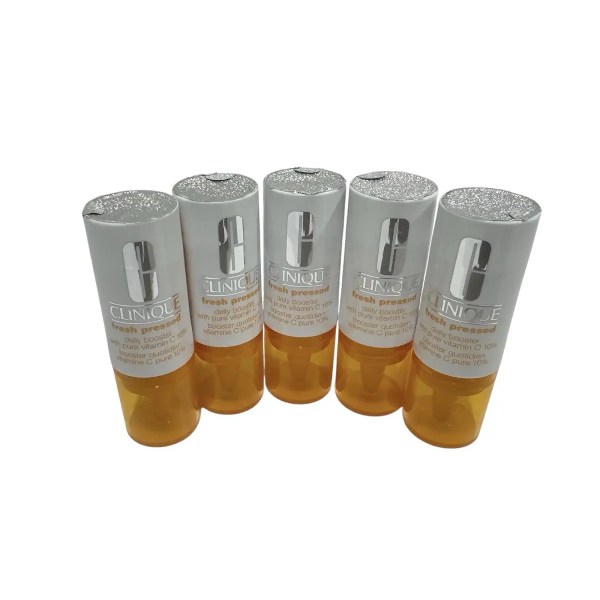 5 X Clinique Fresh Pressed Daily Booster with Pure Vitamin C 10% 0.29oz/8.5ml ea