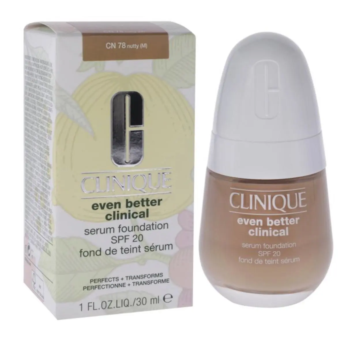 Clinique Even Better Clinical Serum Foundation Spf 20 1 oz New/box CN 78 Nutty
