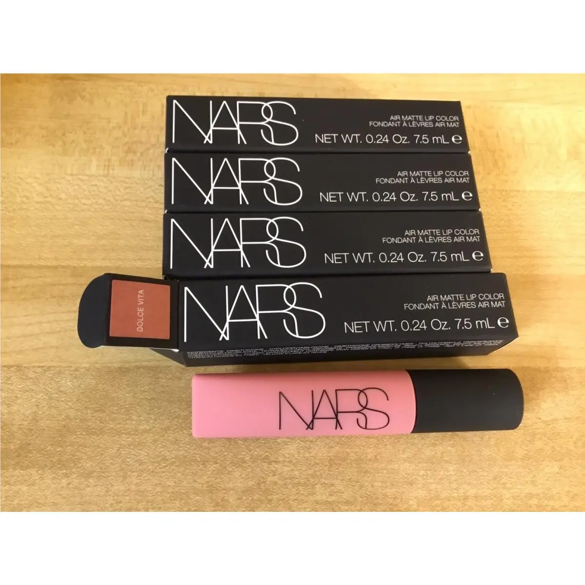 4 Nars Air Matte Lip Color Dolce Vita - 0.24 Oz. / 7.5mL Boxed