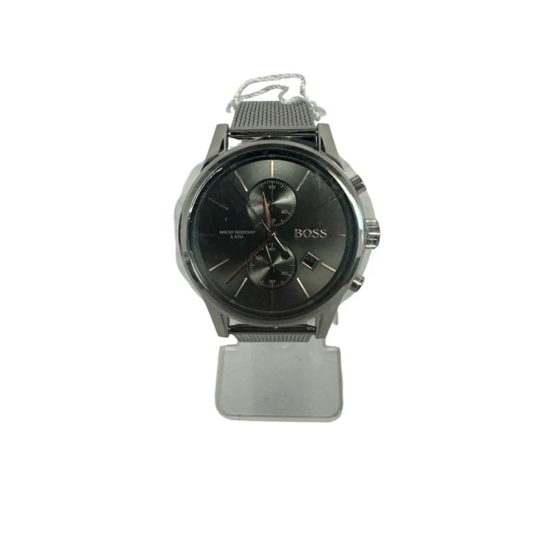 Hugo Boss Steel Mesh Strap Gray Dial Chrono Stainless Steel Men’s Watch 1513440