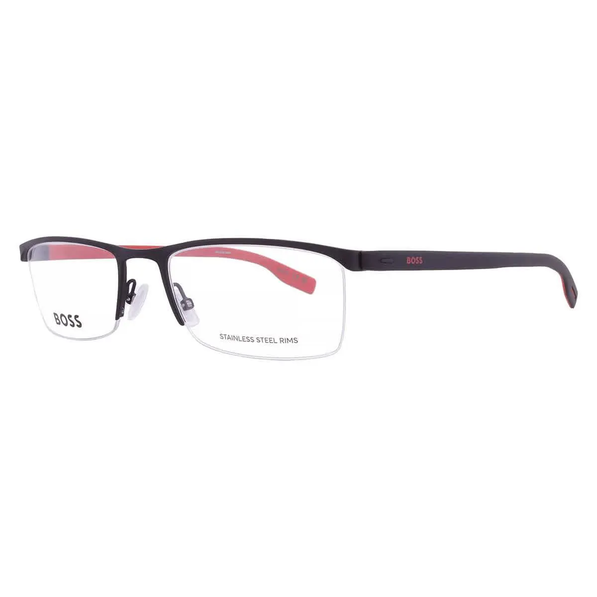 Hugo Boss Demo Rectangular Men`s Eyeglasses Boss 0610/N 0BLX 55 Boss 0610/N 0BLX