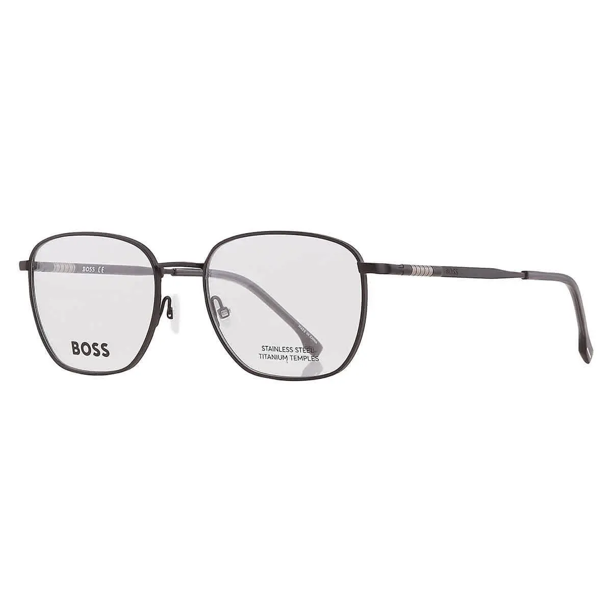 Hugo Boss Demo Rectangular Men`s Eyeglasses Boss 1415 0003 55 Boss 1415 0003 55