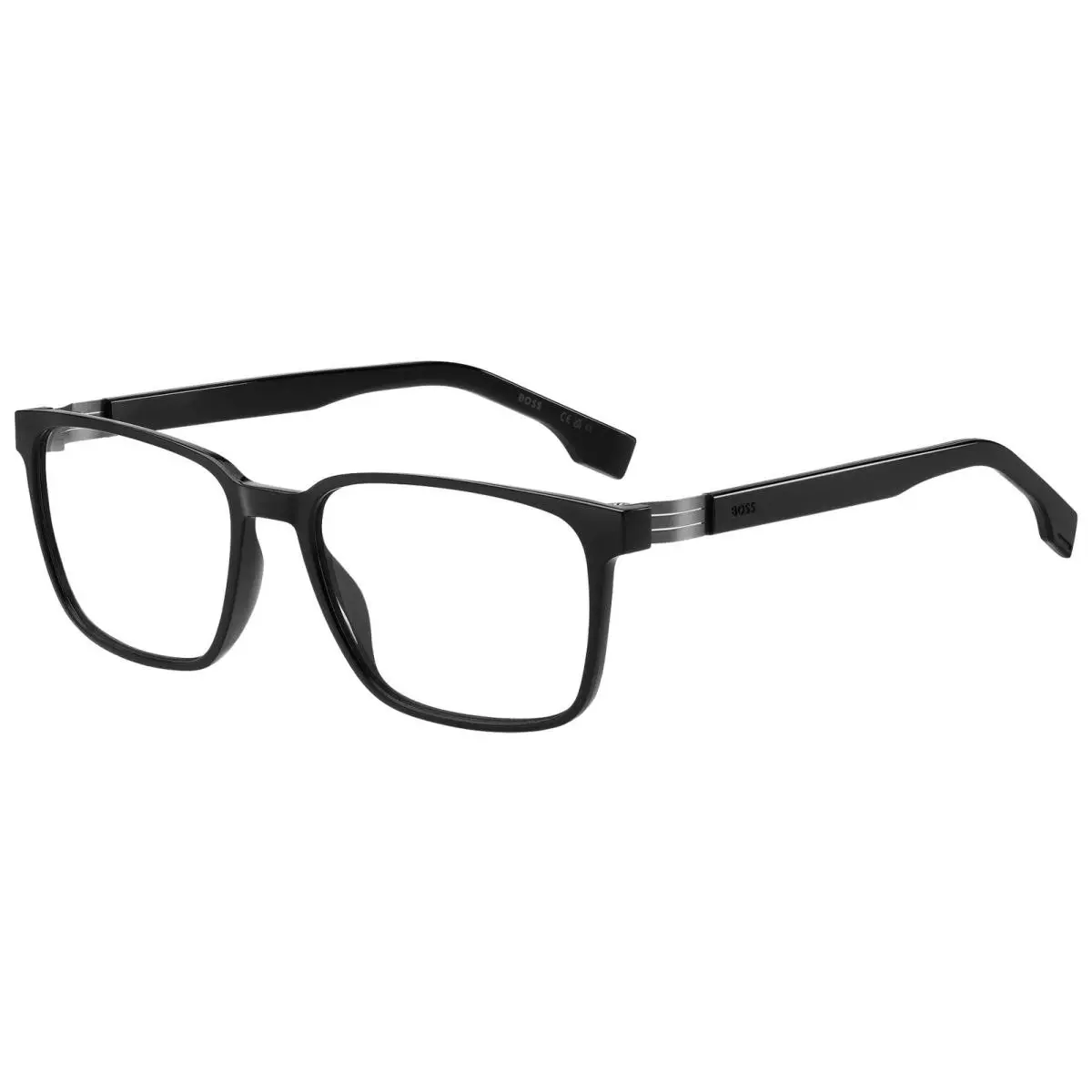 Men`s Black Square Eyeglasses - BOSS1578-0807-57 by Hugo Boss