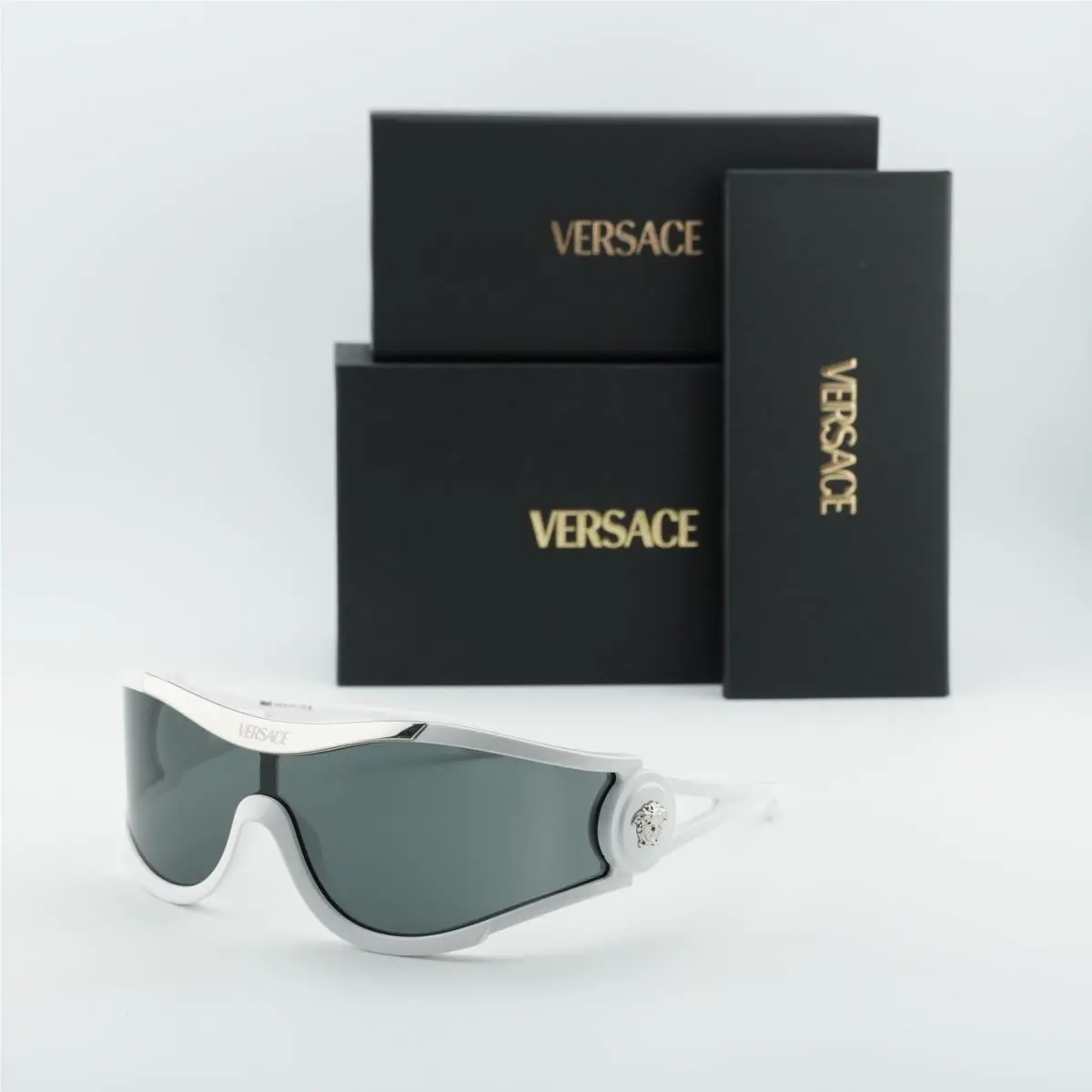 Versace VE4475 314/87 White/dark Grey 42-142-110 Sunglasses