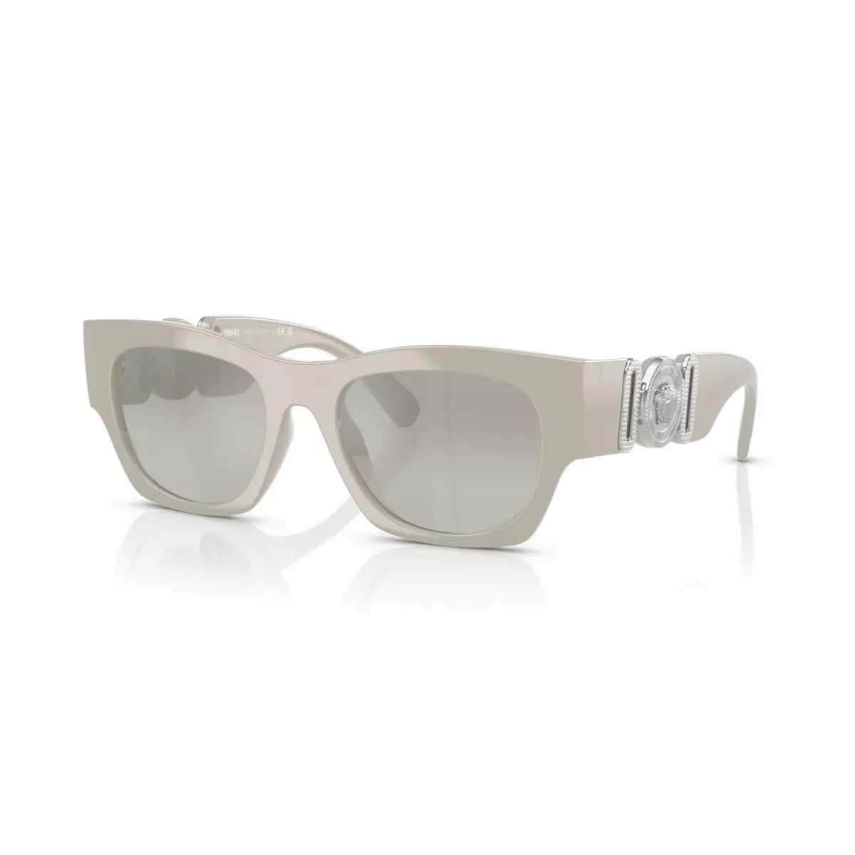 Versace VE4479U 55016V Square Sunglasses 52mm Grey / Grey Mirror Gradient Lens