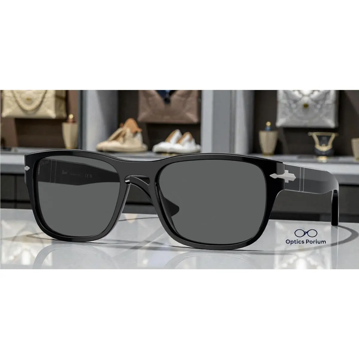 Persol PO3341S 95 B1 Black Dark Grey 55 mm Unisex Sunglasses