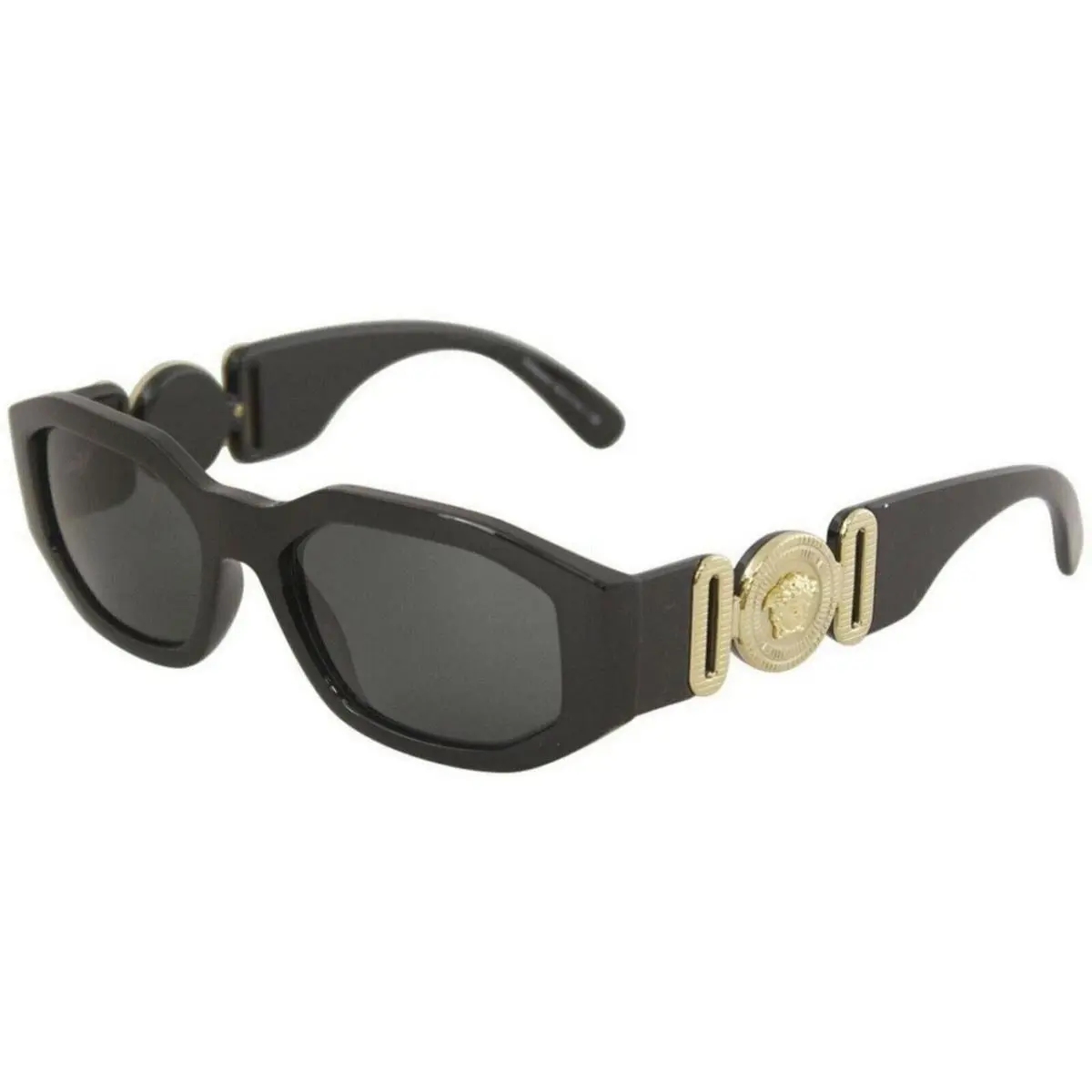 Versace Neutral Sunglasses Black Dark Grey 53-18-140