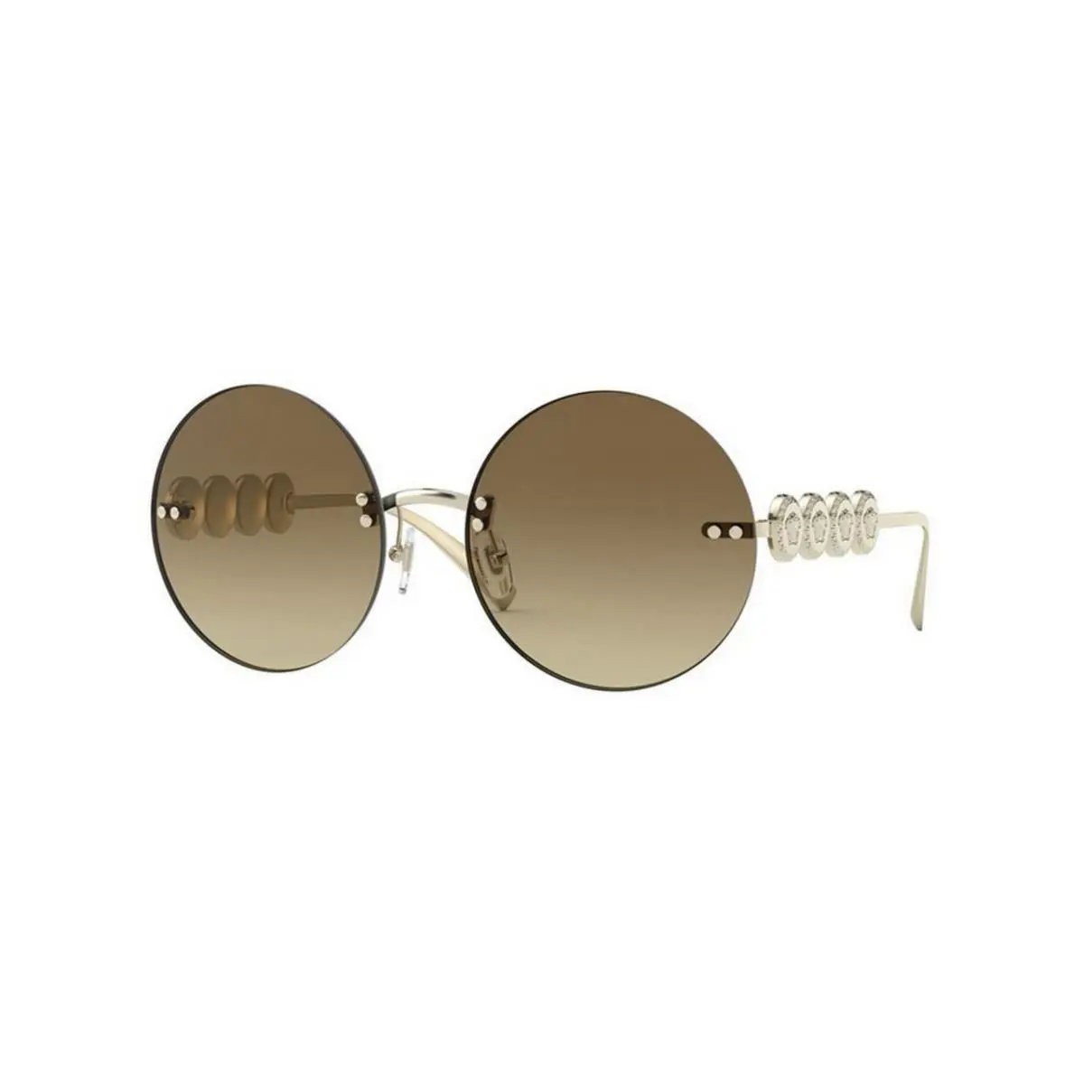 Versace Women`s Sunglasses Pale Gold Light/dark Brown Gradient 59-18-135