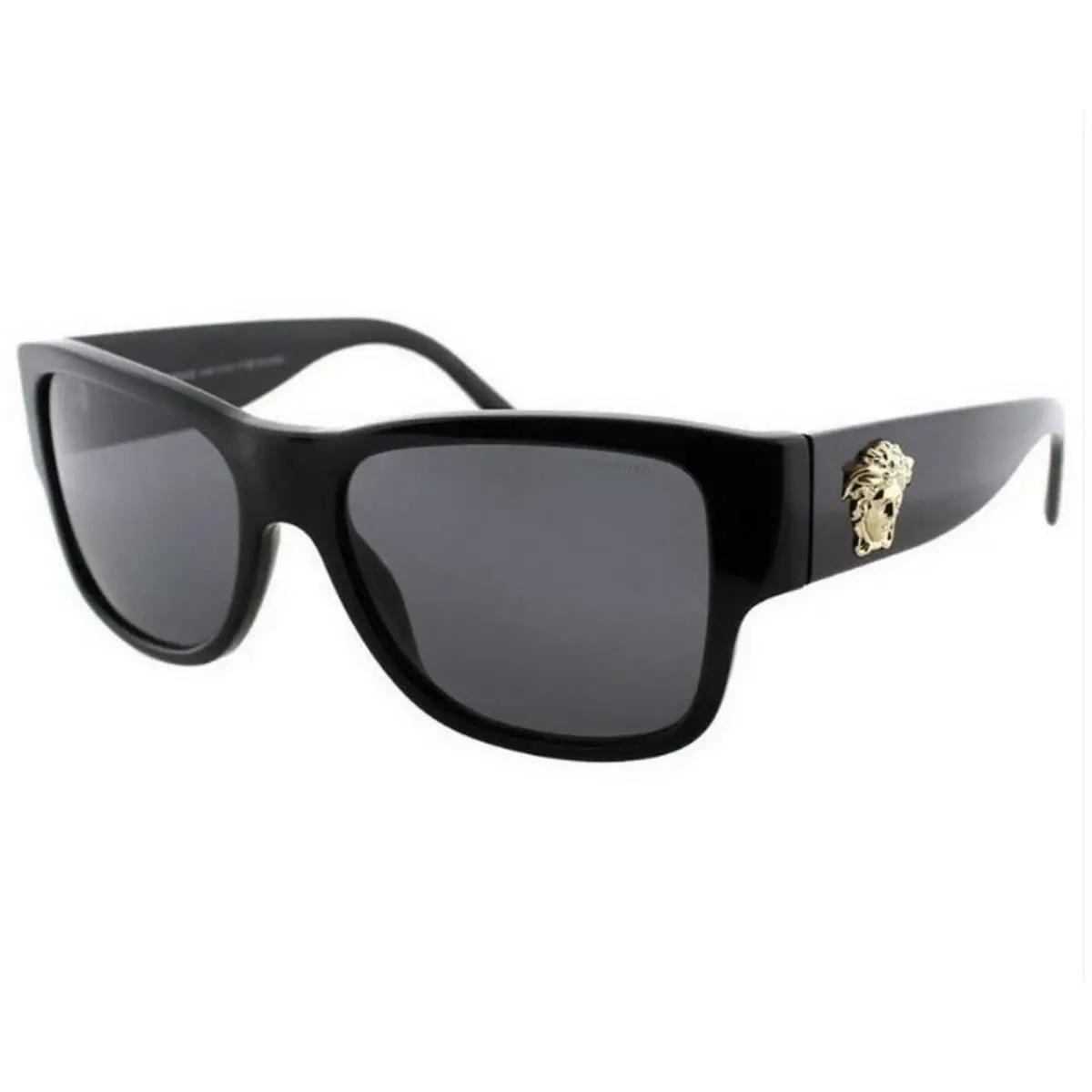 Versace Men`s Sunglasses Black Dark Grey 58-18-140