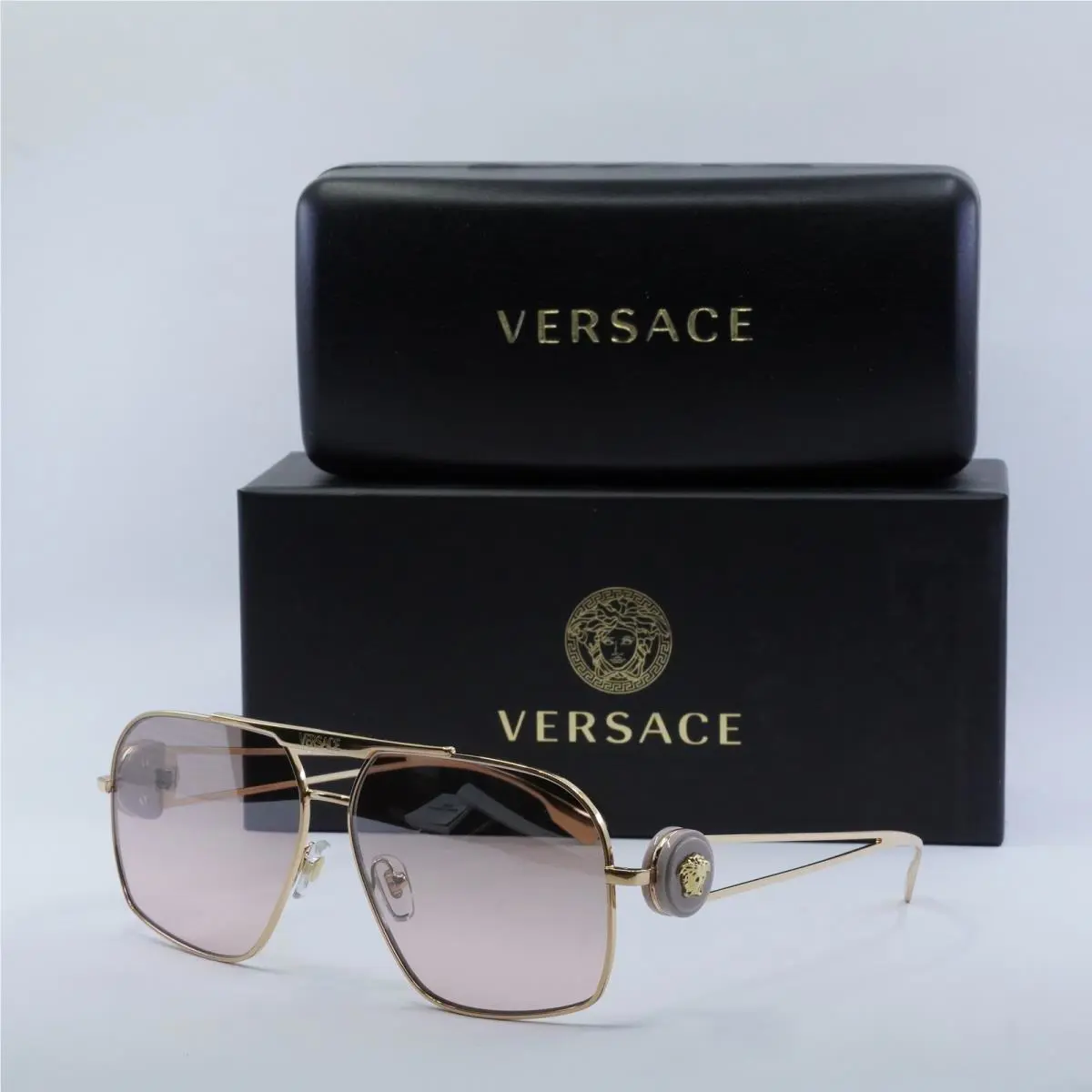 Versace VE2269 10027E Gold/light Pink Mirror Gradient Silver 62-13-130