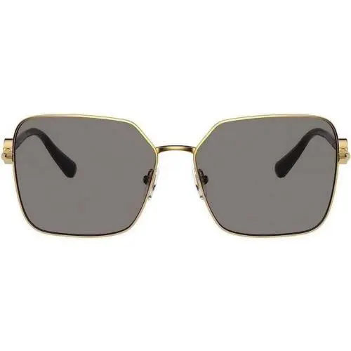 Versace Male Sunglasses Gold Dark Grey 59-15-140