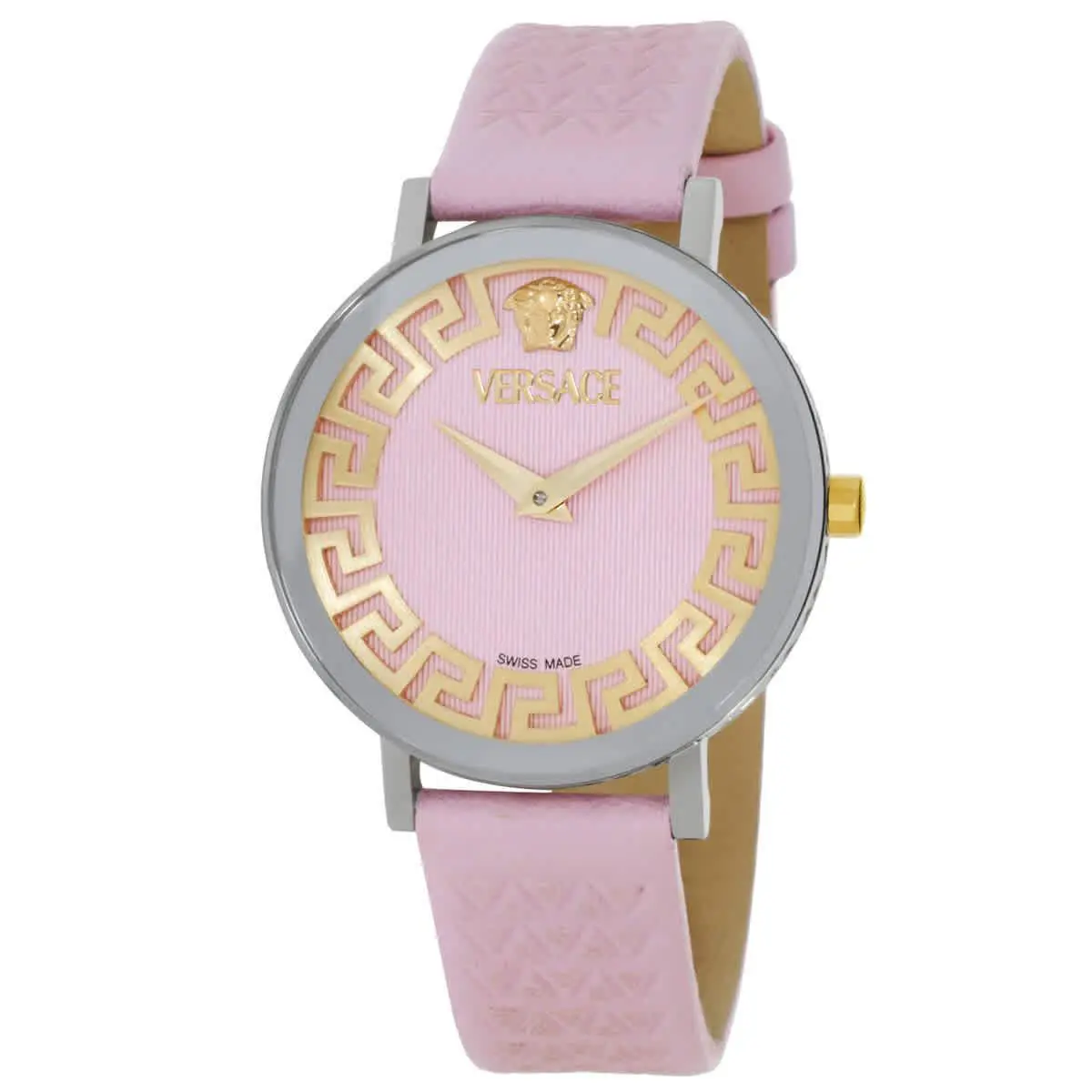 Daedalus Quartz Pink Dial Ladies Watch VE9A00124 by Versace