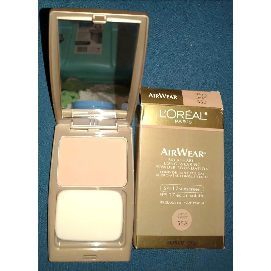 Maybelline L`oréal Airwear Breathable Long Wearing Powder Foundation 558 Cream Spf 17