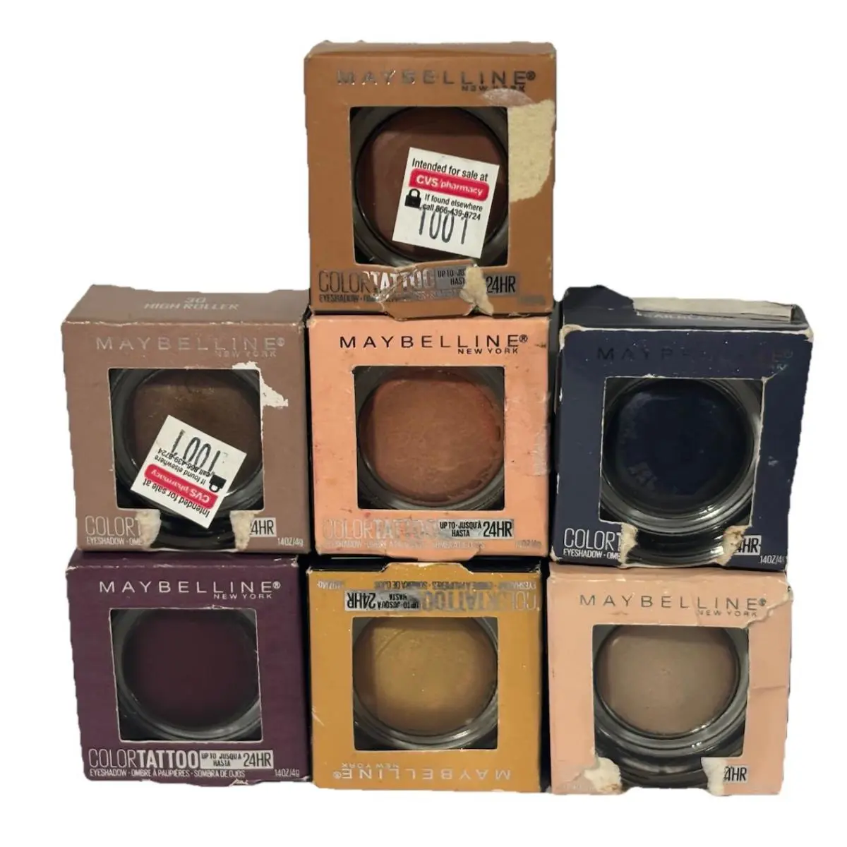 7x Maybelline Color Tattoo Cream Eyeshadow Vip Urbanite Knockout Golden ++