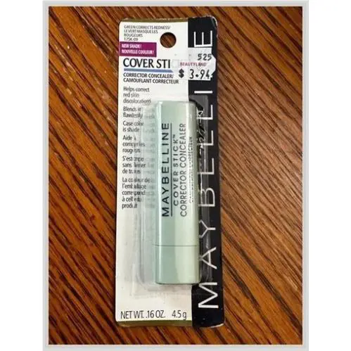 Maybelline Cover Stick Green Concealer 175K-09 Usa 2000s Packaging Makeup Y2K