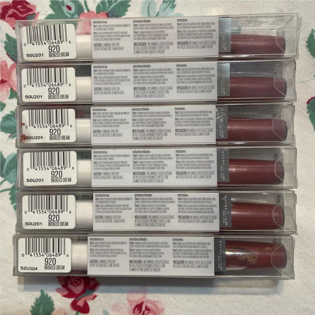 6 Maybelline 920 Bronzed Dream Superstay 24 2-Step Liquid Lipstick Retired Nos