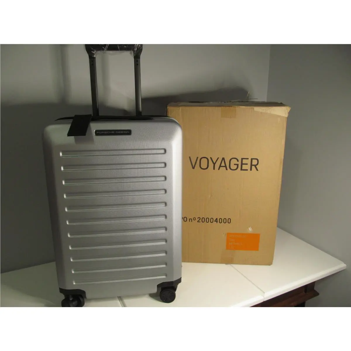 Bric`s Porsche Milano Italy Bric`s Voyager 911 Silver Roadster 22 Carry On-tsa