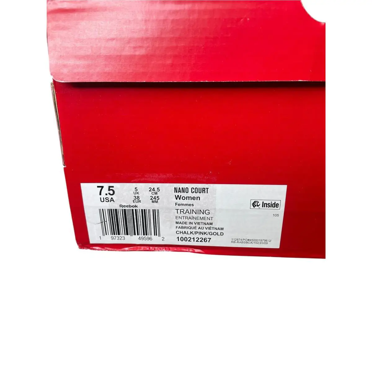 Reebok shoes - Nano Court - Nano Court - 100212267 - White (UPC: 197323495962) 8