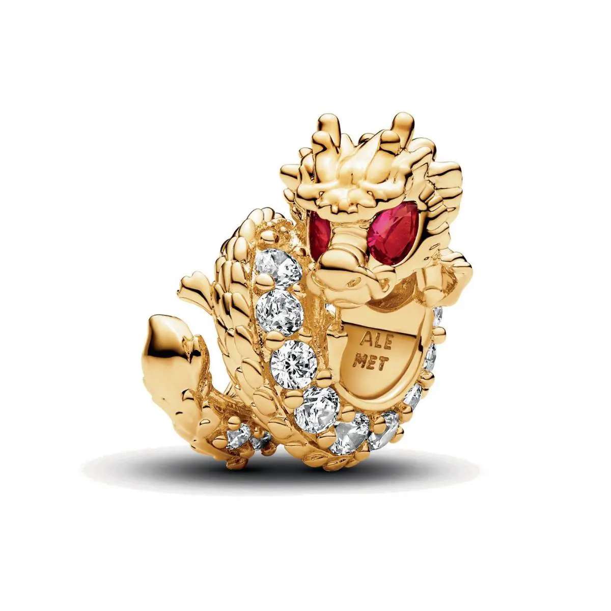 Pandora 14K Gold-plated Dragon Charm -763069C01