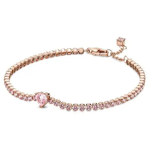 Sparkling Heart Tennis Bracelet 580041C01-18 by Pandora