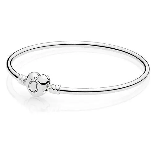 Pandora Moments Heart Clasp Bangle 596268