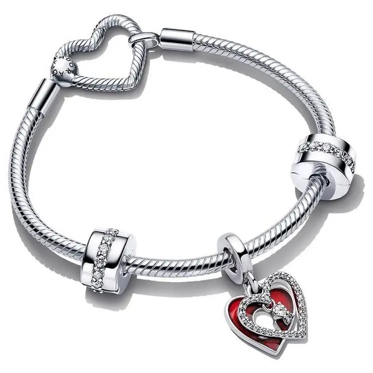 Pandora Heart Keyhole Bracelet Gift Set