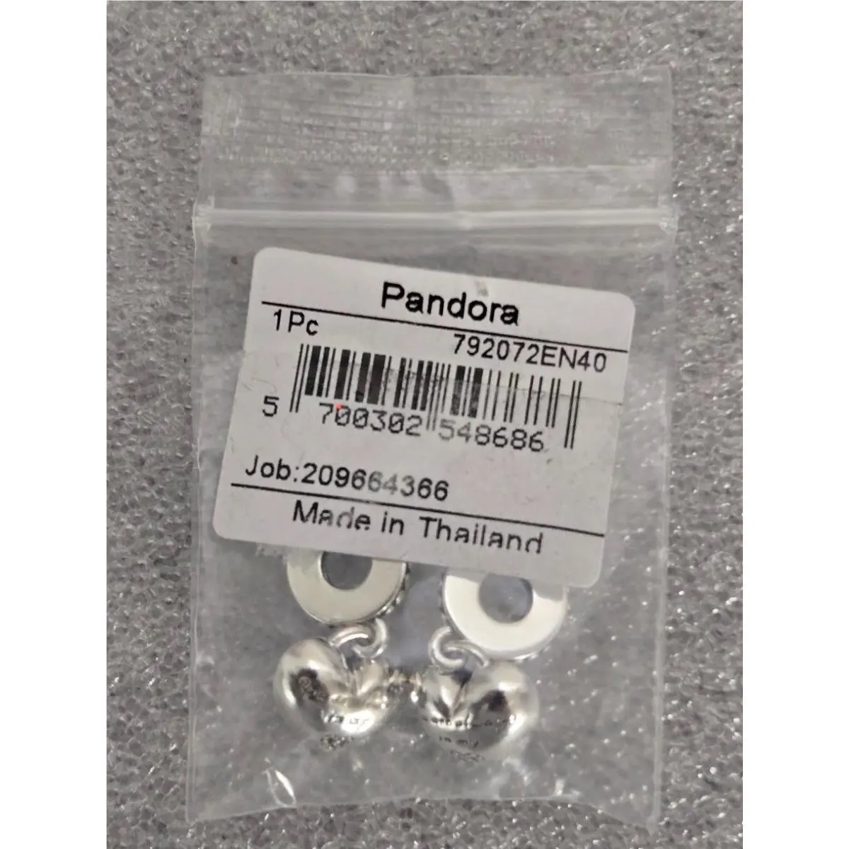 Pandora 792072EN40 Mother Daughter Hearts Enamel Sterling Silver Dangle Charm