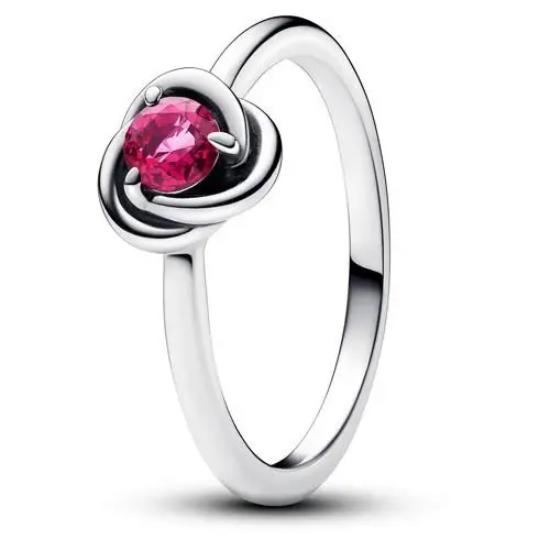 Pandora October Pink Eternity Circle Ring 192993c10-58