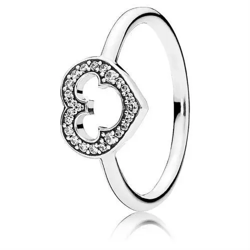 Pandora Disney Mickey Silhouette Heart Ring