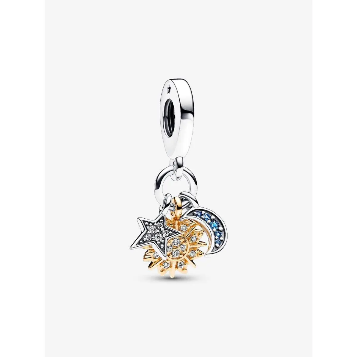 Pandora Two-tone Celestial Triple Dangle Charm-762676C01