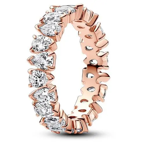 Pandora Alternating Sparkling Band Ring 183021c01-58