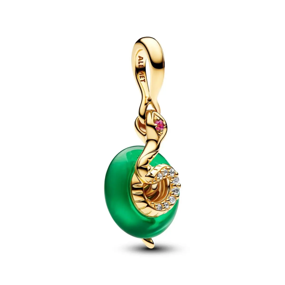 Snake Green Murano Glass Dangle Charm 763617C01 by Pandora