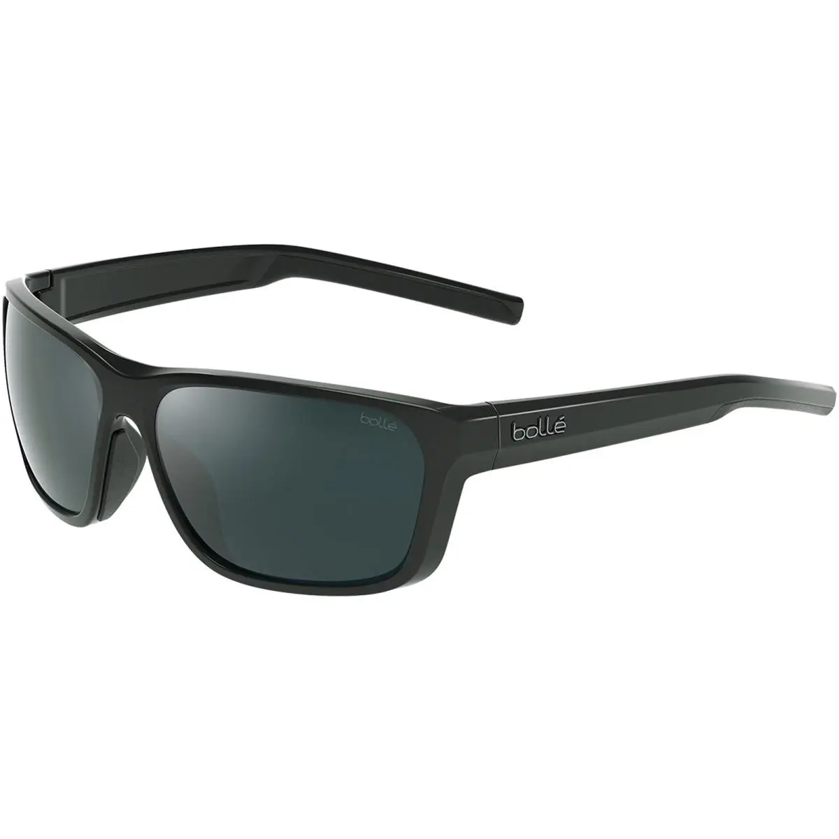 Bolle Strix Black Shiny Sport Wrap Sunglasses - BS022005 - Made In Taiwan