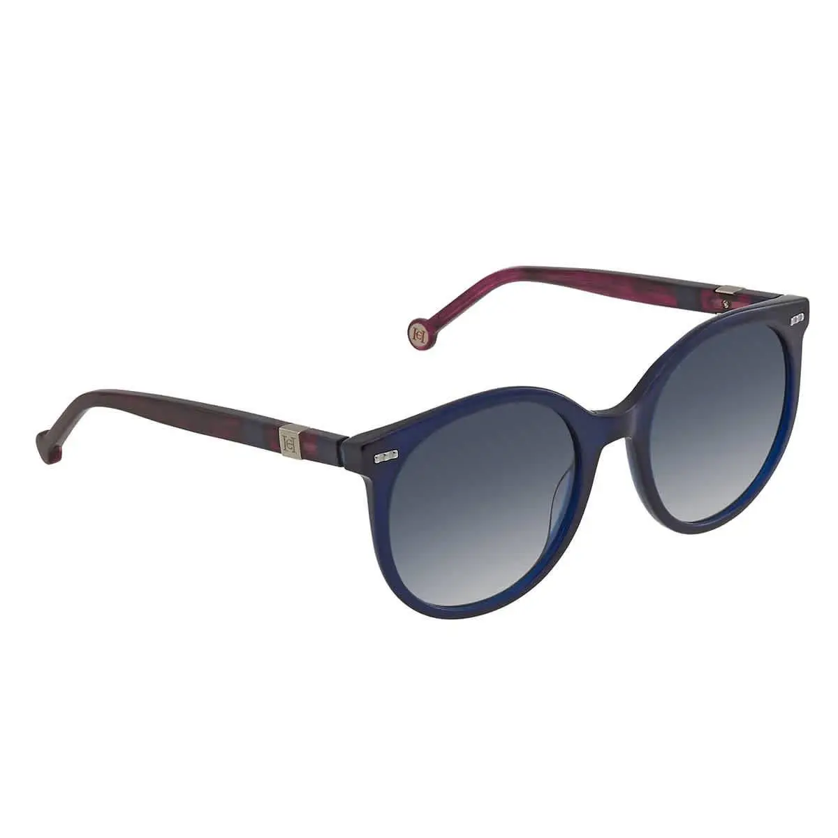Carolina Herrera Gradient Blue Round Ladies Sunglasses CH 0046/S 0WOI 08 56 - Multi, Frame: Multi, Lens: Blue