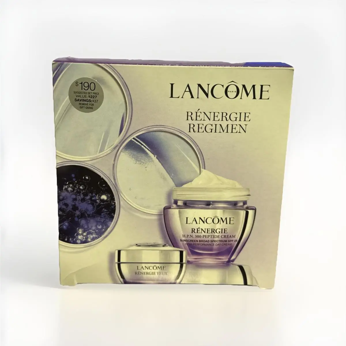 Lancome Renergie Regimen H.p.n. 300-Peptide Cream +eye Holiday Set Retail