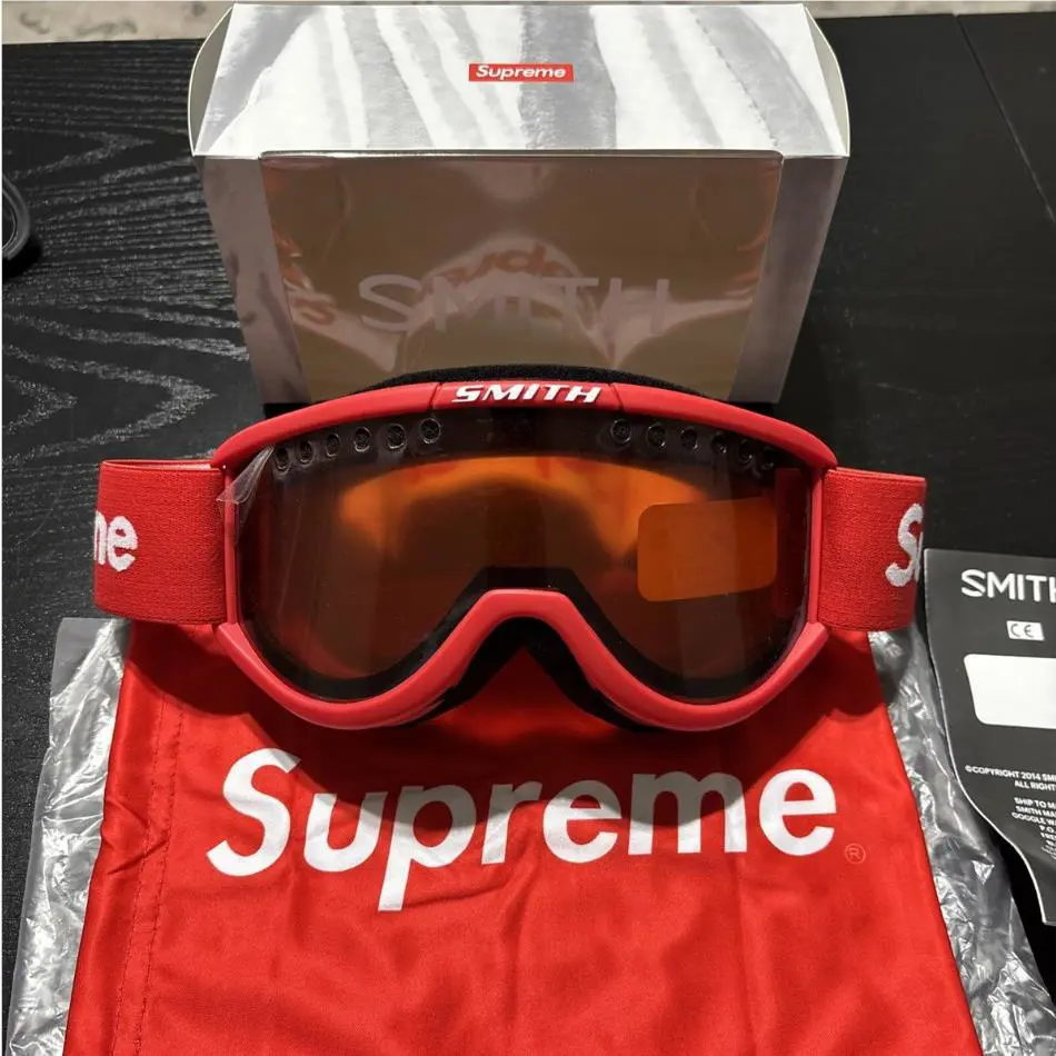 Supreme x Smith Red Ski Snowboard Goggles FW15 Style Limited Collab 2026
