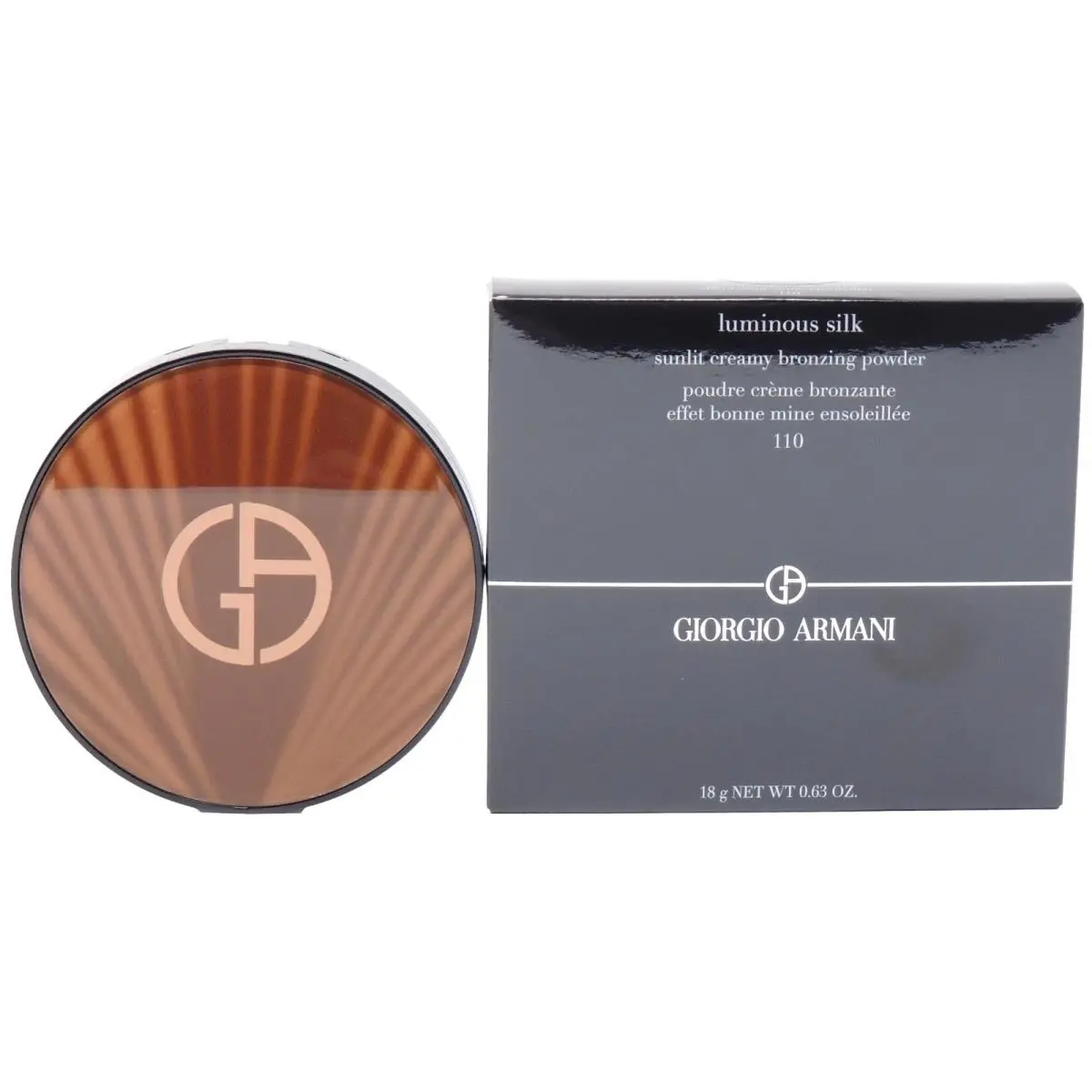 Giorgio Armani Luminous Silk 110 18g .63oz Sunlit Creamy Bronzing Powder