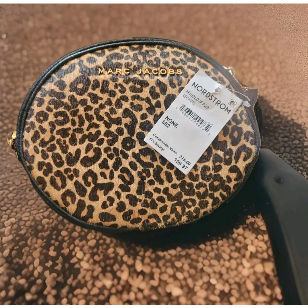 Marc Jacobs Animal Print Front w/ Leather Back Crossbody Bag
