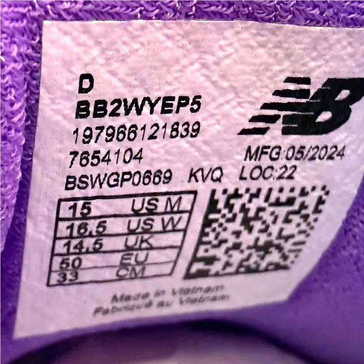 New Balance shoes - New Balance Two WXY V5 - BB2WYEP5 - Purple, Manufacturer: Lilac Glo/Violet Crush/Prism Purple 1