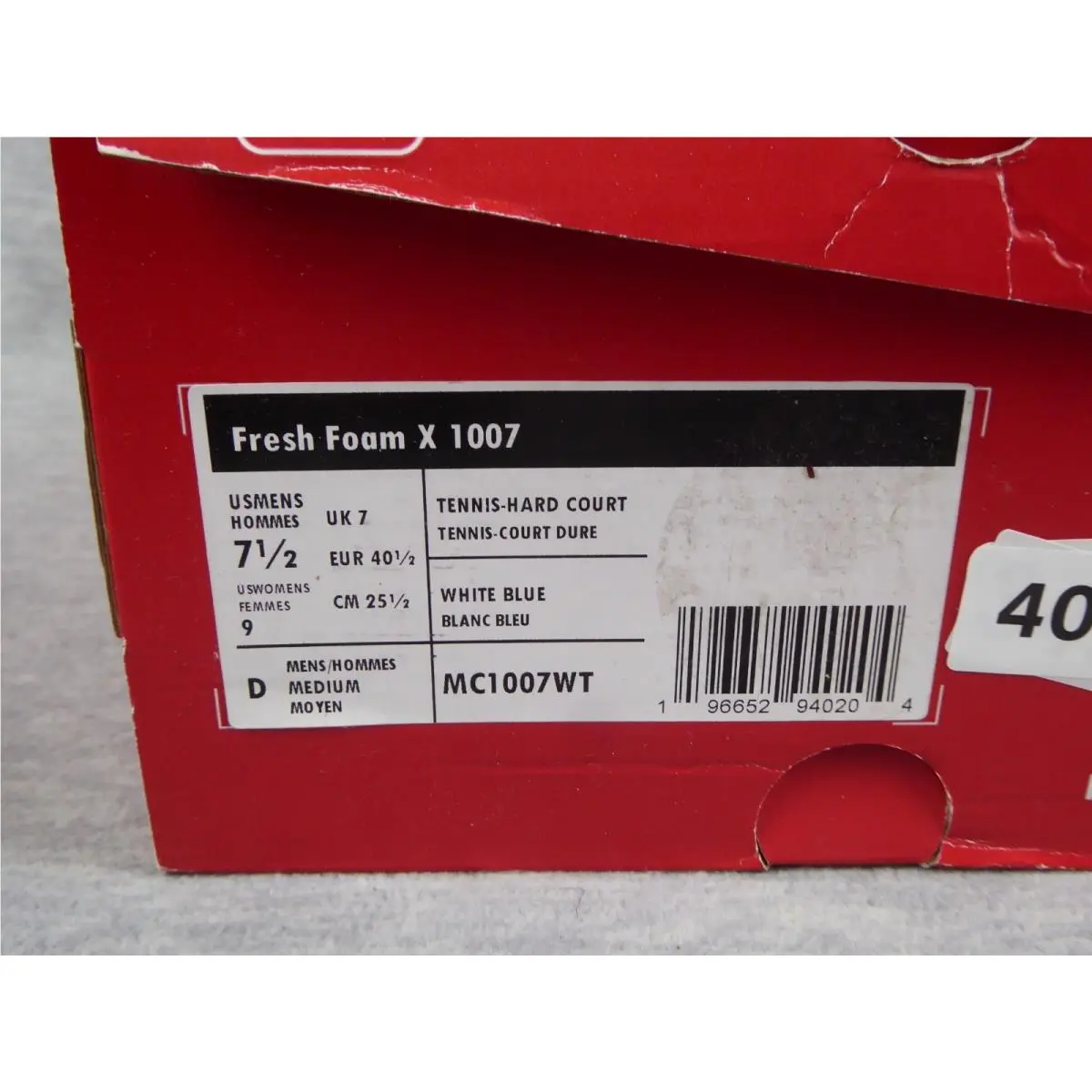 New Balance shoes - MC1007WT - MC1007WT - White 7