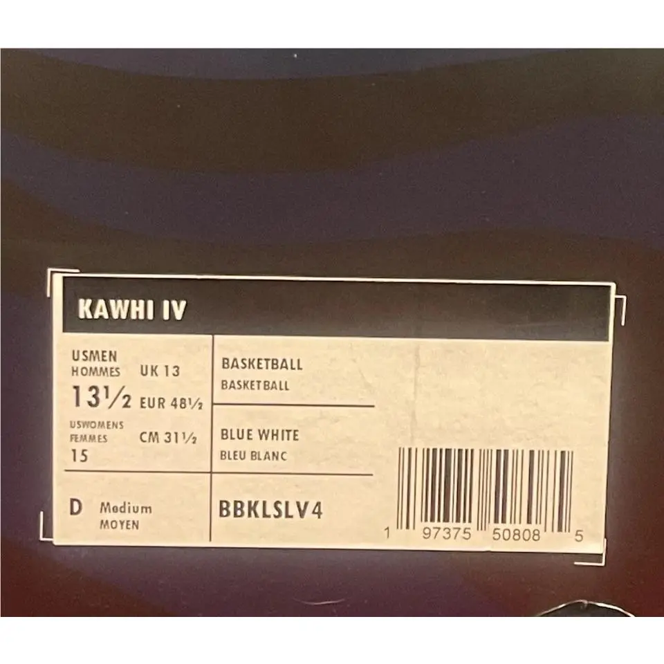 New Balance shoes - Kawhi IV - Kawhi - BBKLSLV4 - Blue & White (UPC: 197375508085) 4