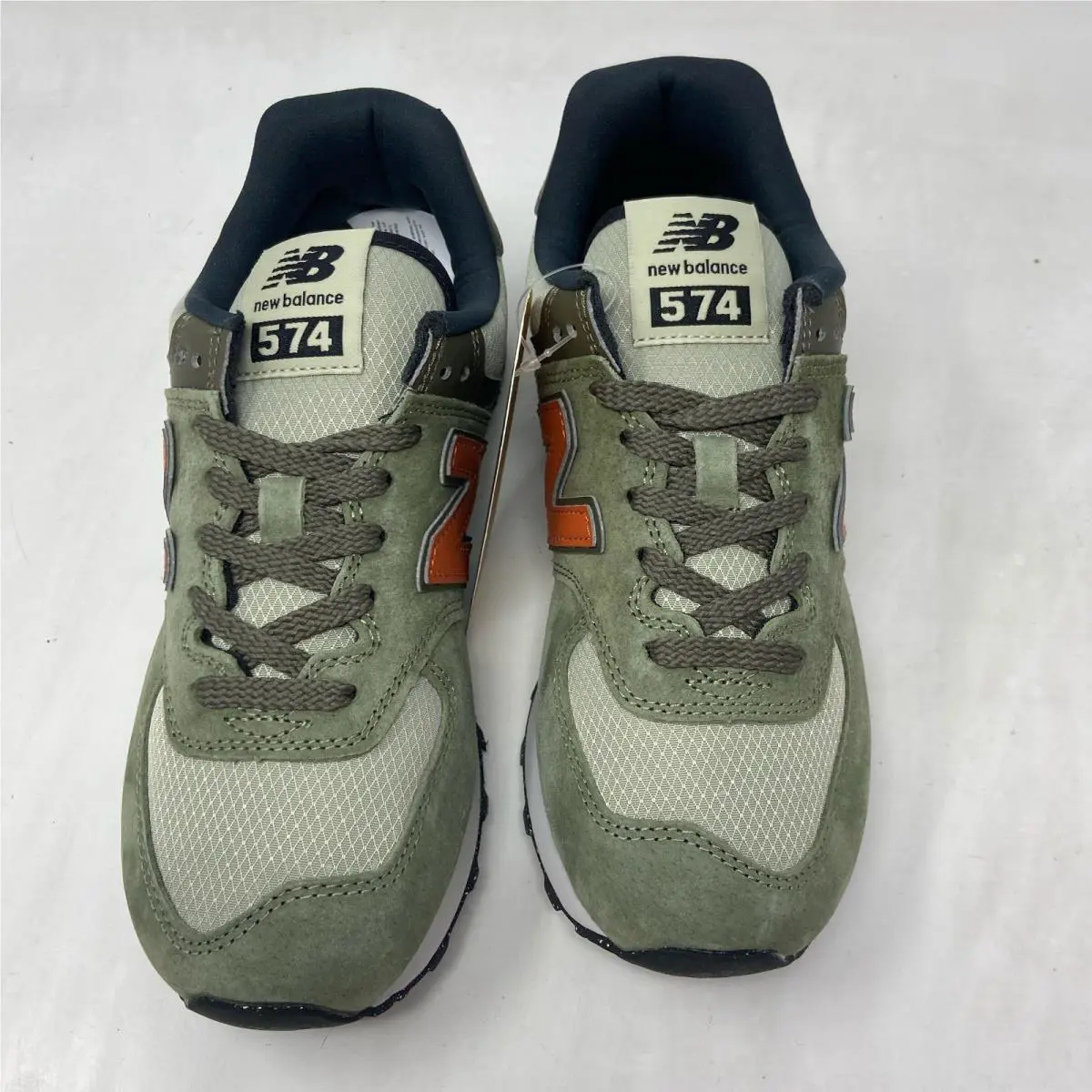 New Balance shoes - New Balance 574 - U574SOC - Dark Olivine/Orange, Manufacturer: Dark Olivine (UPC: 197376889893) 3