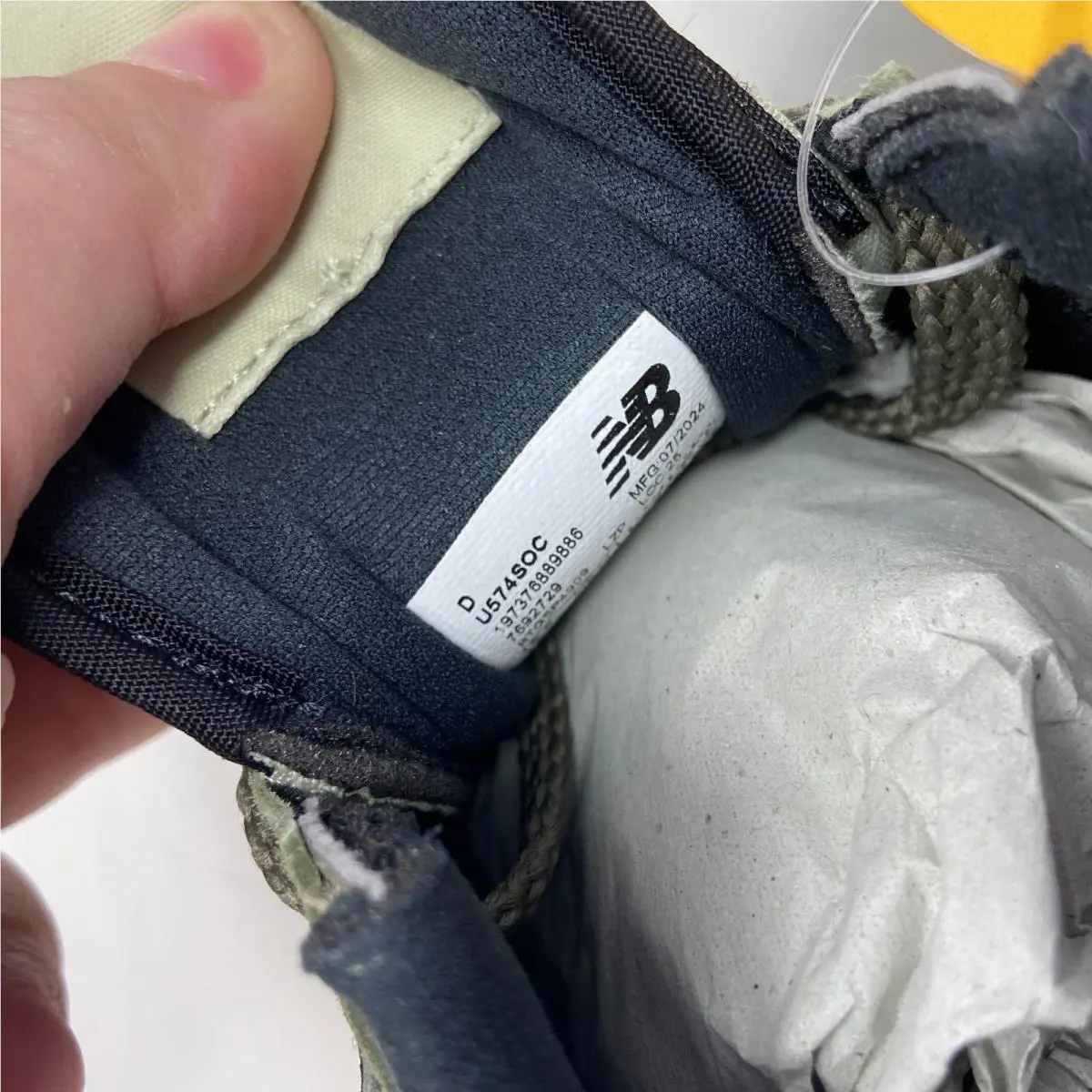 New Balance shoes - New Balance 574 - U574SOC - Dark Olivine/Orange, Manufacturer: Dark Olivine (UPC: 197376889893) 5